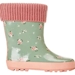 Bottes de pluie en caoutchouc imprimé fleurs pour fille