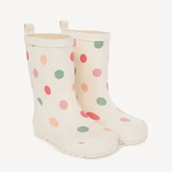 Bottes de pluie imprimé pois pour fille