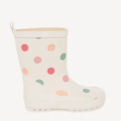 Bottes de pluie imprimé pois pour fille