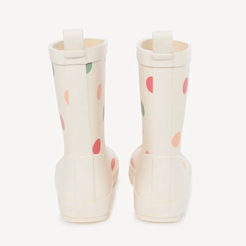 Bottes de pluie imprimé pois pour fille