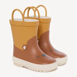 Bottes de pluie ludiques ourson à anses pour bébé garçon