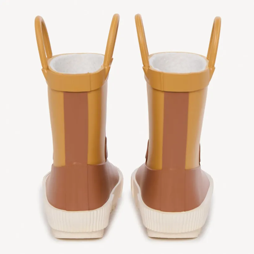Bottes de pluie ludiques ourson à anses pour bébé garçon