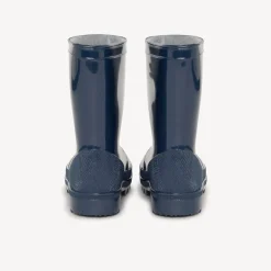 Bottes de pluie vernies unies marine pour bébé garçon