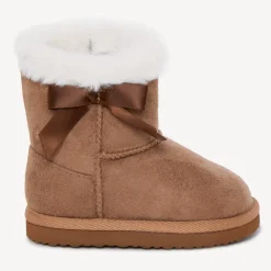 Bottes fourrées effet daim pour bébé fille