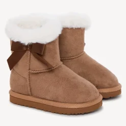 Bottes fourrées effet daim pour bébé fille