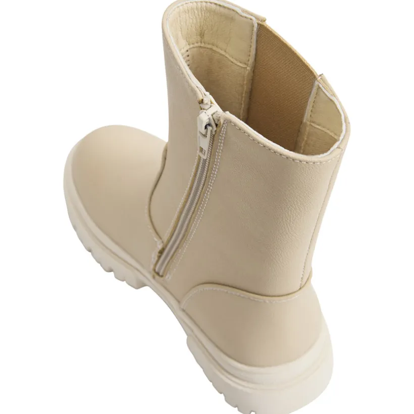 Bottes zippées à grosse semelle crantée pour fille
