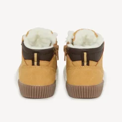 Bottillon camel avec lacets et zip pour bébé garçon