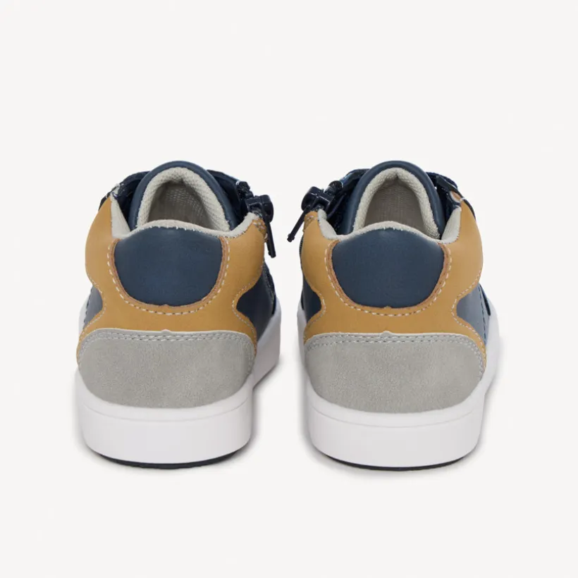 Bottillons bas à lacets et zip pour bébé garçon