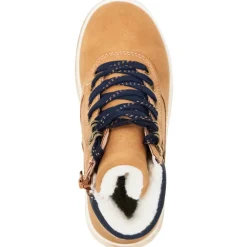 Bottillons camel avec lacets et zip pour garçon