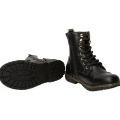 Bottillons effet matelassé à lacets avec semelle chunky et détails à paillettes pour fille