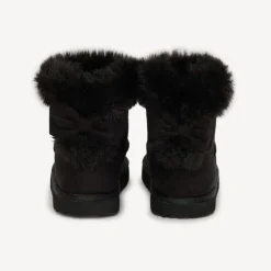 Bottines avec faussure fourrure et nœud pour fille