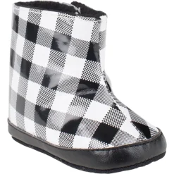 Bottines à carreaux fantaisie