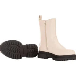 Bottines effet cuir avec semelles chunky pour fille