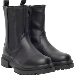 Bottines effet cuir avec semelles chunky pour fille