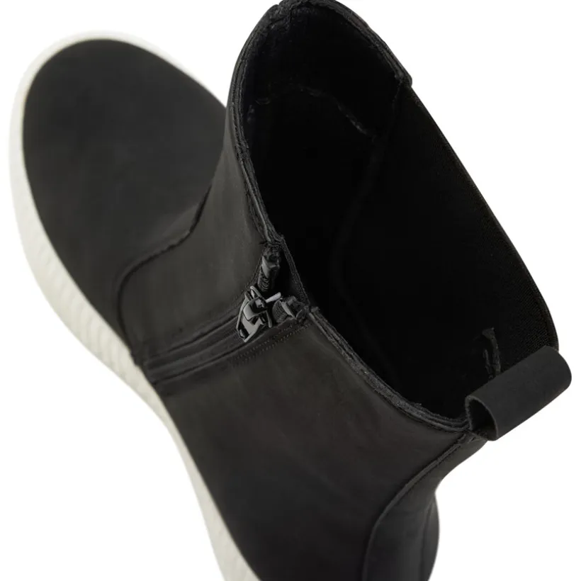 Bottines effet daim à semelle contrastée pour fille