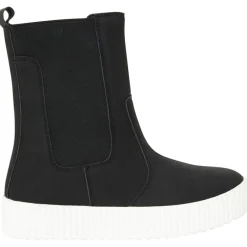 Bottines effet daim à semelle contrastée pour fille