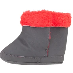 Bottines en suédine avec fausse fourrure et print souris