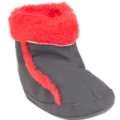 Bottines en suédine avec fausse fourrure et print souris