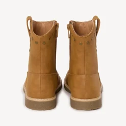 Bottines marron à zip style cow-boy pour fille