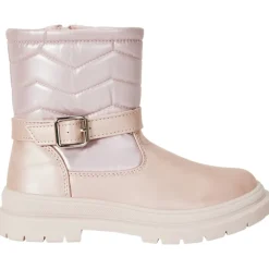 Bottines roses effet irisé à bride pour fille