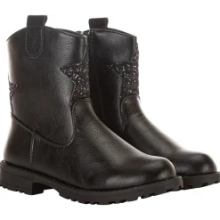 Bottines style cowboy avec étoiles strass pour fille