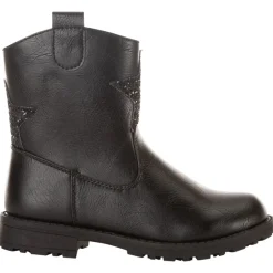 Bottines style cowboy avec étoiles strass pour fille