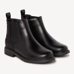Bottines zippées effet cuir à quadrillage pour fille
