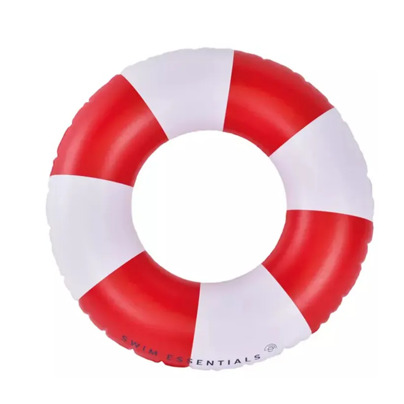 Bouée de plage rouge et blanc 55 cm