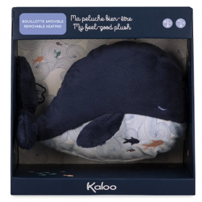 Bouillotte-peluche bien-être baleine M