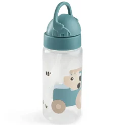Bouteille avec paille Tiny Farm Bleu 350ml