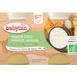 Brassé coco, mangue, ananas 2x130g