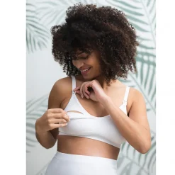 Brassière d'allaitement sans coutures et réglable unie
