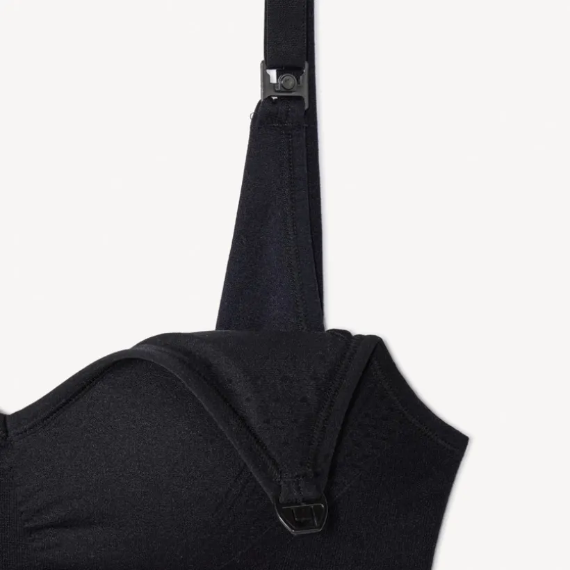 Brassière d'allaitement sans coutures et réglable unie