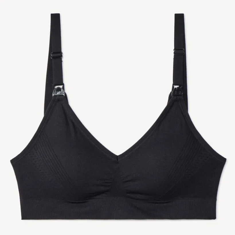 Brassière d'allaitement sans coutures et réglable unie
