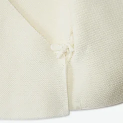 Brassière en tricot point mousse uni pour bébé fille