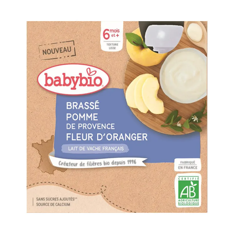 Brassé pomme et fleur d'oranger 4x85g