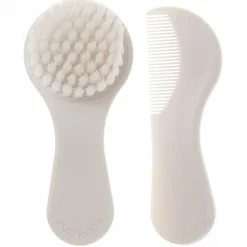 Brosse et peigne blanc