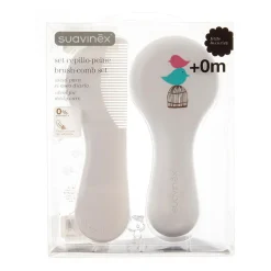 Brosse et peigne blanc