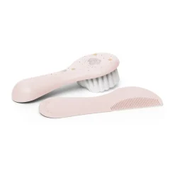Brosse et peigne rose