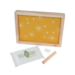 Cadre avec empreinte et photo Daisy ocre