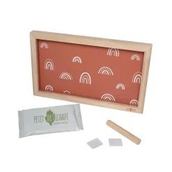 Cadre 2 empreintes et photo Rainbow terracotta