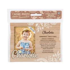 Cadre photo personnalisé 18,5 x 14,5 cm Charlotte