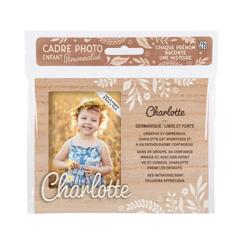 Cadre photo personnalisé 18,5 x 14,5 cm Charlotte