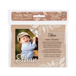 Cadre photo personnalisé 18,5 x 14,5 cm Ethan