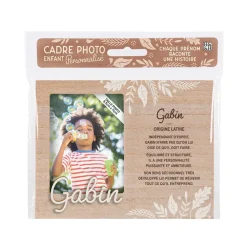 Cadre photo personnalisé 18,5 x 14,5 cm Gabin