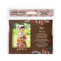 Cadre photo personnalisé 18,5 x 14,5 cm Inès