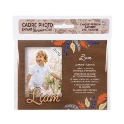 Cadre photo personnalisé 18,5 x 14,5 cm Liam