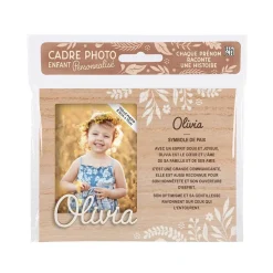 Cadre photo personnalisé 18,5 x 14,5 cm Olivia