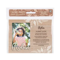 Cadre photo personnalisé 18,5 x 14,5 cm Robin