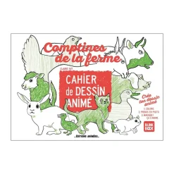 Cahier de dessin animé "Comptines de la ferme"